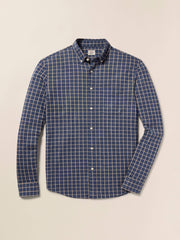 Coastline Knit Shirt - Twilight Check