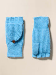 Alpaca Cozy Pop Top Mitten - Lake Blue