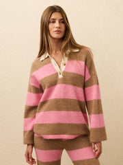 Apres Alpaca Polo - Pink Spritz