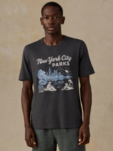 Faherty x Parks Project NYC Parks Short-Sleeve Sunwashed Regenerative Tee - Graphite