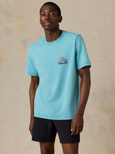Faherty x Quiksilver Heavy Wash Tee - Teal Tropics