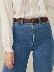 East End Leather Belt - Saddle Brown