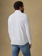 Costa Pique Shirt - Pure White