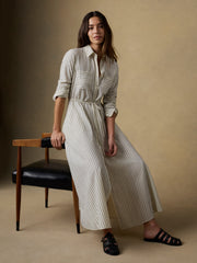 Catalina Shirtdress - Ocean Mist Stripe
