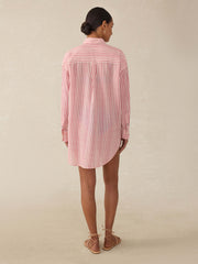 Arizona State University Haze Shirtdress - Rose Watercolor Stripe