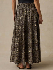Coastal Poplin Nera Skirt - Night Bloom
