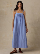 Coastal Poplin Emmy Dress - Deepwater Stripe