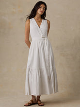 Dune Cotton Gauze Wrap Dress - White