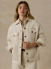 Driftwood Denim Jacket - Almond Milk