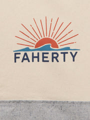 Faherty Canvas Logo Tote - Grey