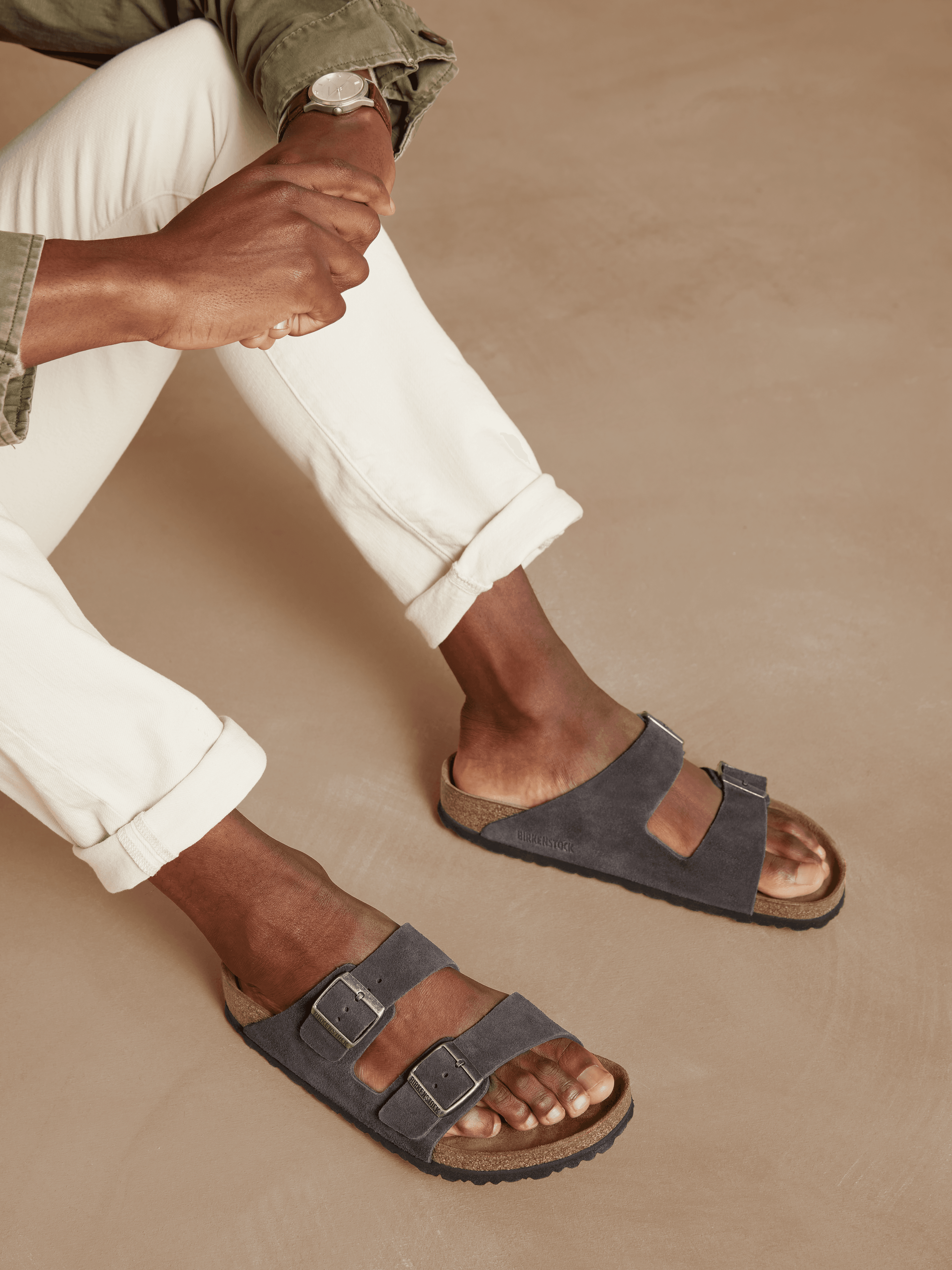 Birkenstock Men's Arizona Soft Footbed - Velvet Gray