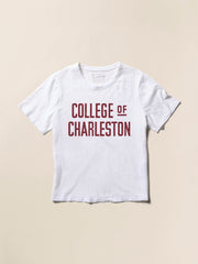 College of Charleston Sunwashed Essential Tee - White