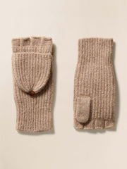 Alpaca Cozy Pop Top Mitten - Toffee