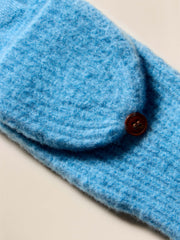Alpaca Cozy Pop Top Mitten - Lake Blue