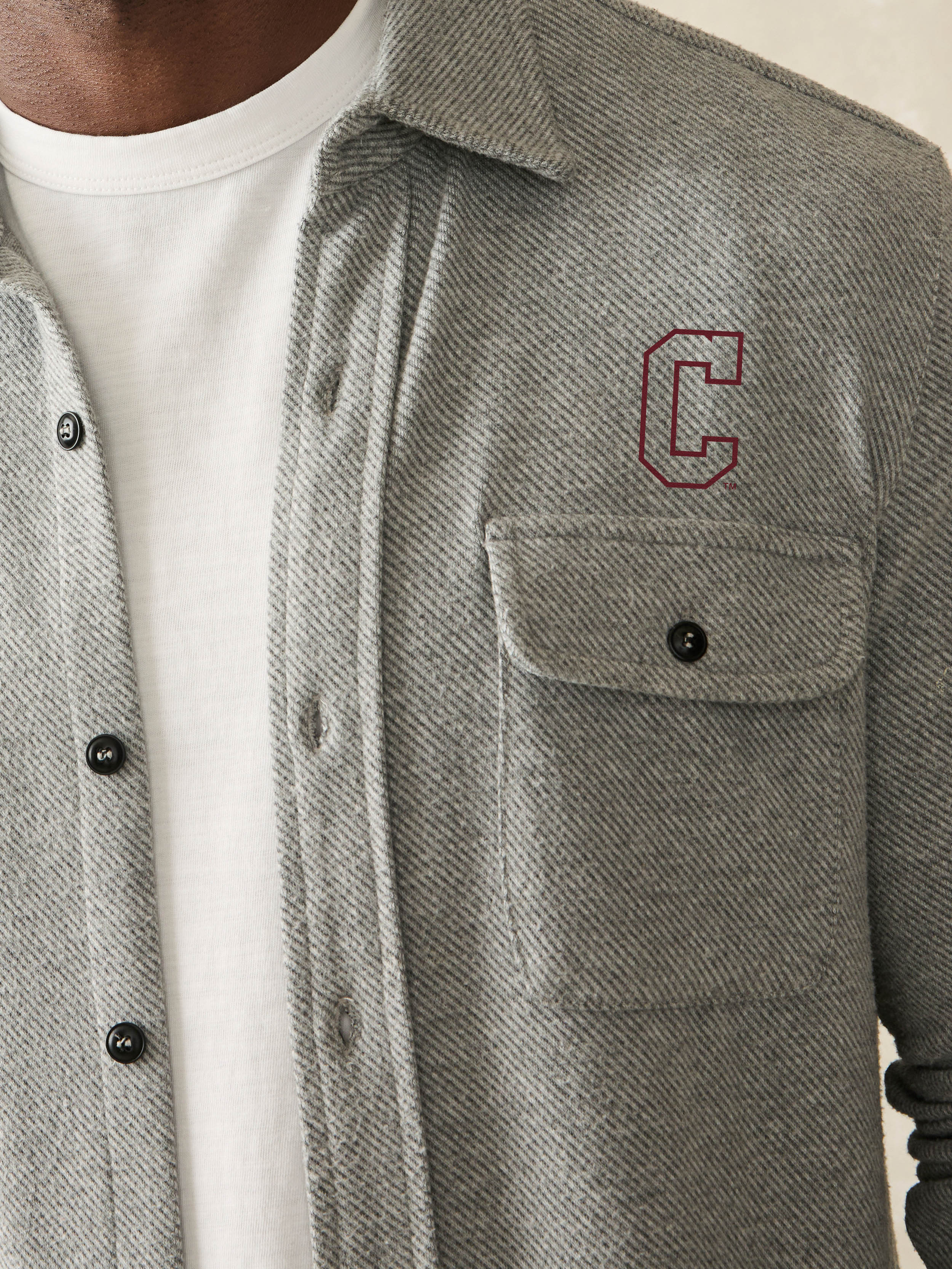 College of Charleston Legend™ Sweater Shirt - Fossil Grey Twill