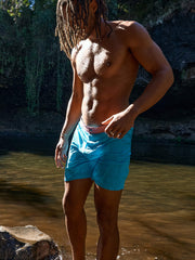 Faherty x Quiksilver Boardshort - Teal Sunrise Block