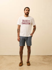 College of Charleston Sunwashed Tee - White