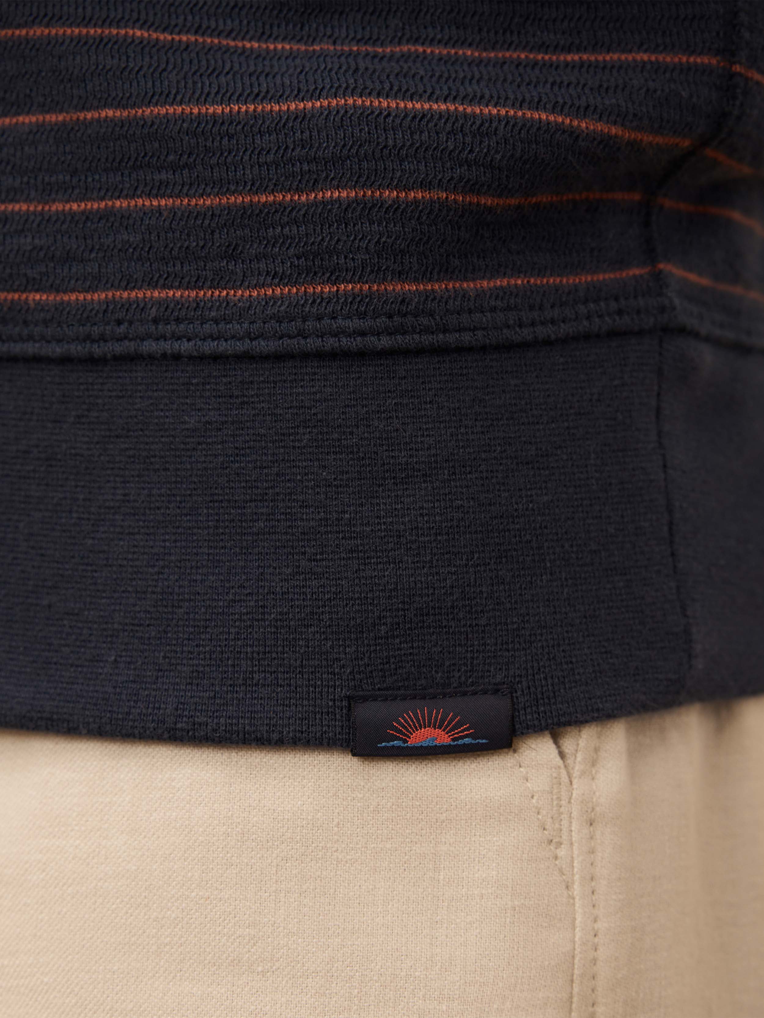 Double Knit Crewneck - Blue Dune Stripe