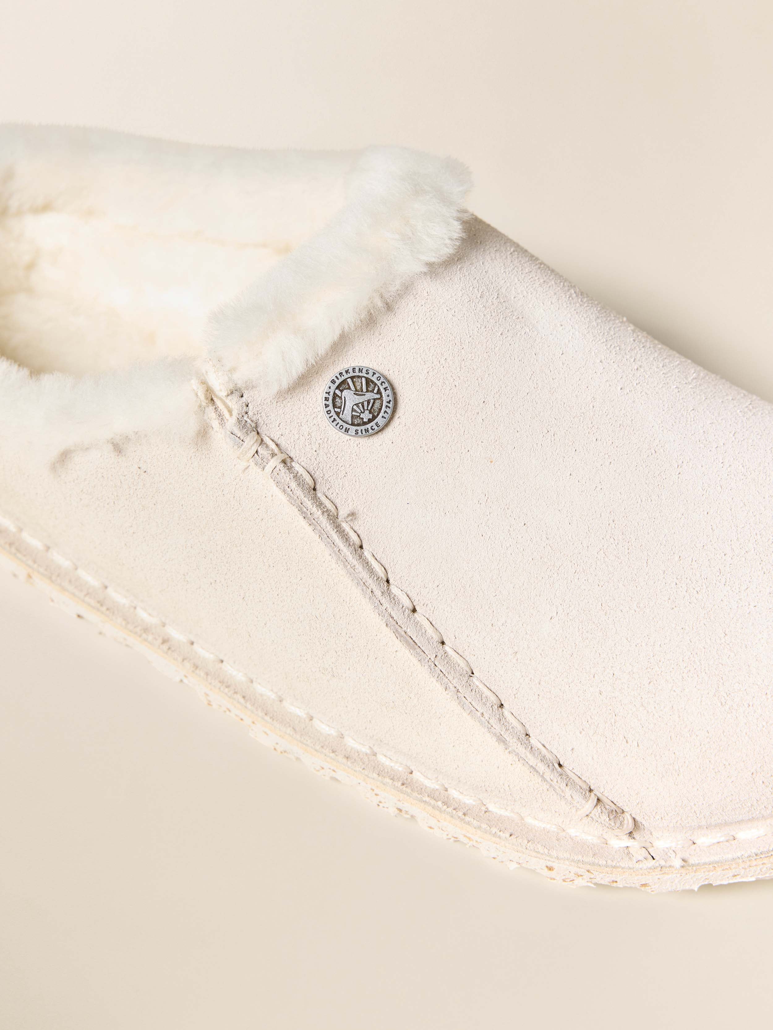 Birkenstock Zermatt Premium Slipper - Antique White