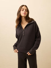 Apres Waffle Henley - Washed Black