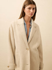 Atlantic Knit Coat - Oat Melange
