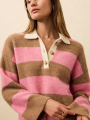 Apres Alpaca Polo - Pink Spritz