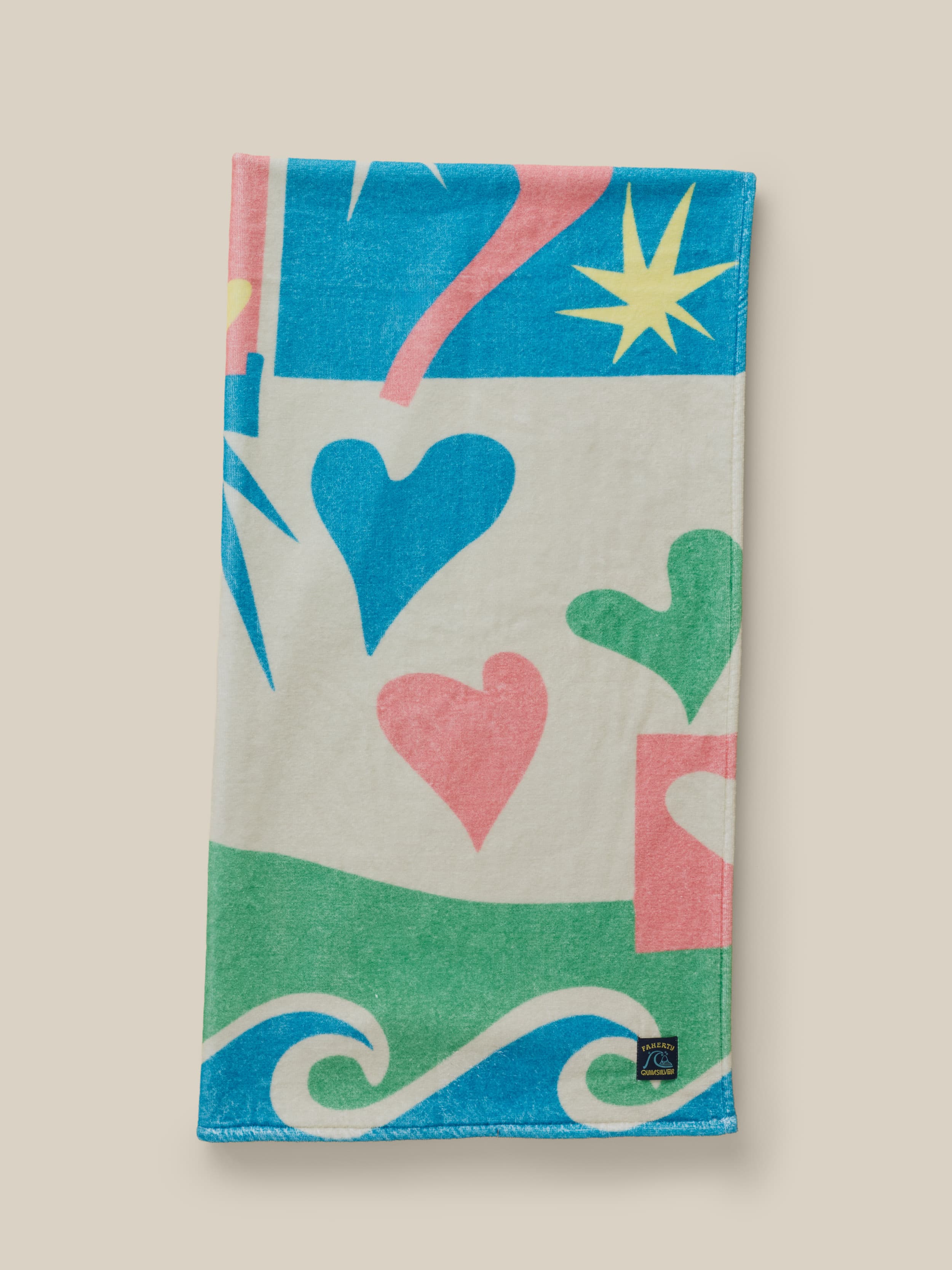 Faherty x Quiksilver Beach Towel - Sunshine Coast Tile