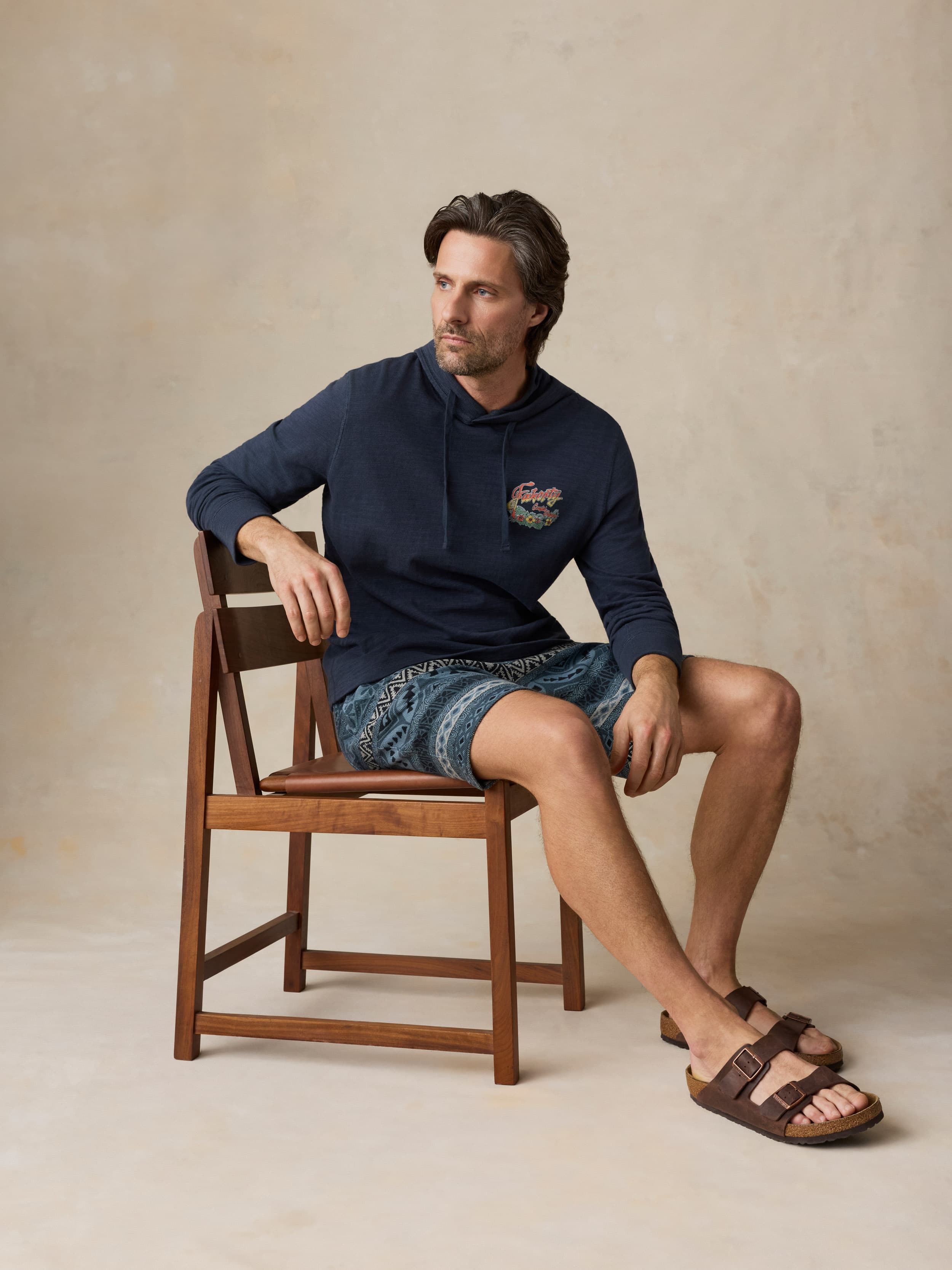 Baja Knit Short - Cay Blues Block