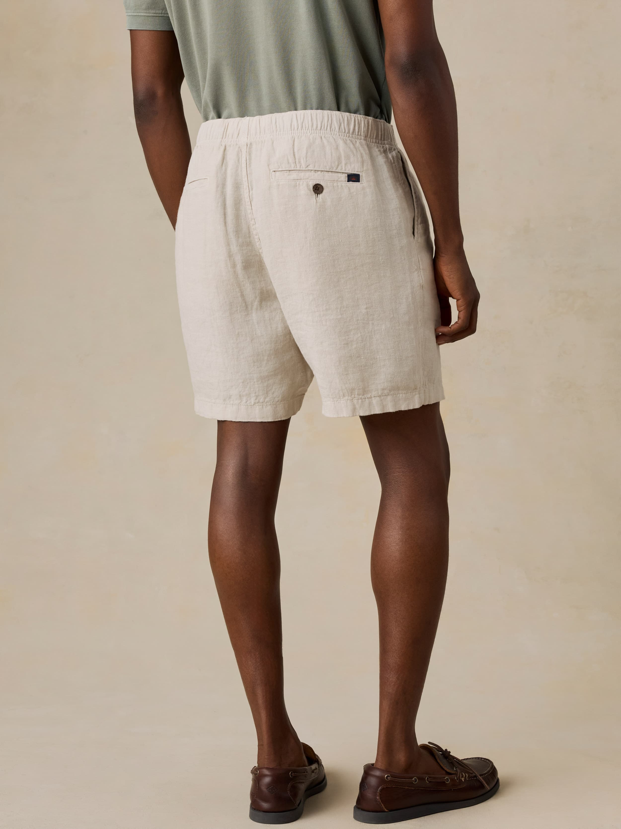 Essential Linen Short (6.5") - Weathered Sand