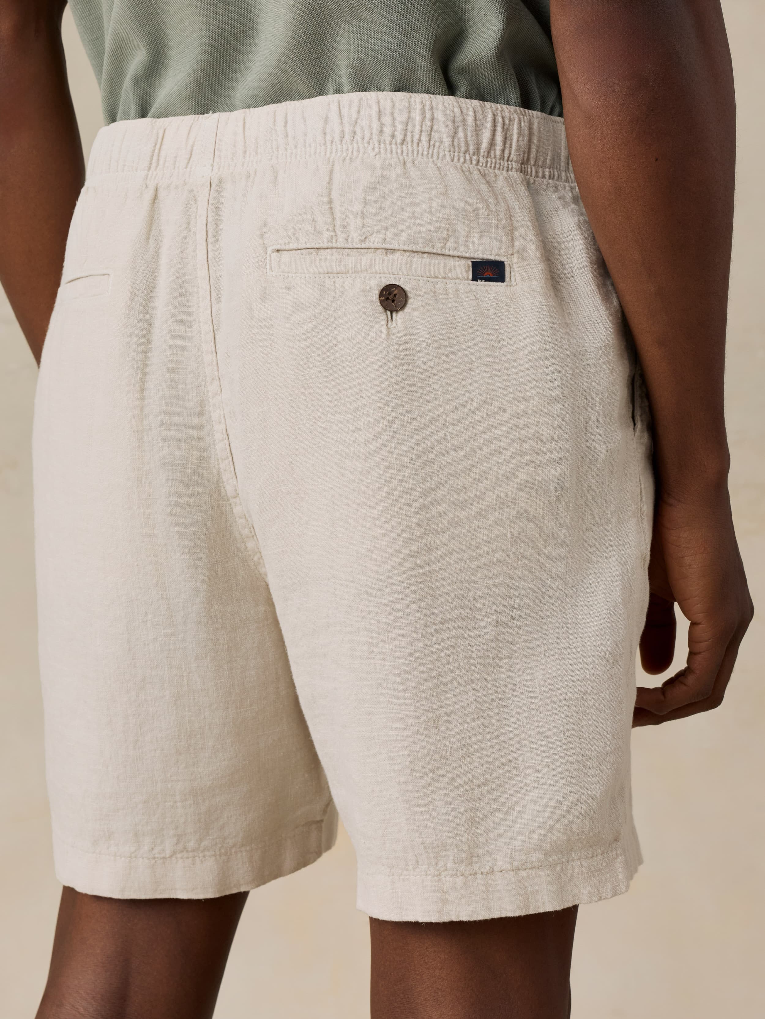 Essential Linen Short (6.5") - Weathered Sand