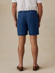 Essential Linen Short (6.5") - Island Indigo Wash