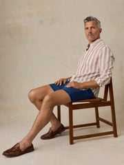 Essential Linen Short (6.5") - Island Indigo Wash