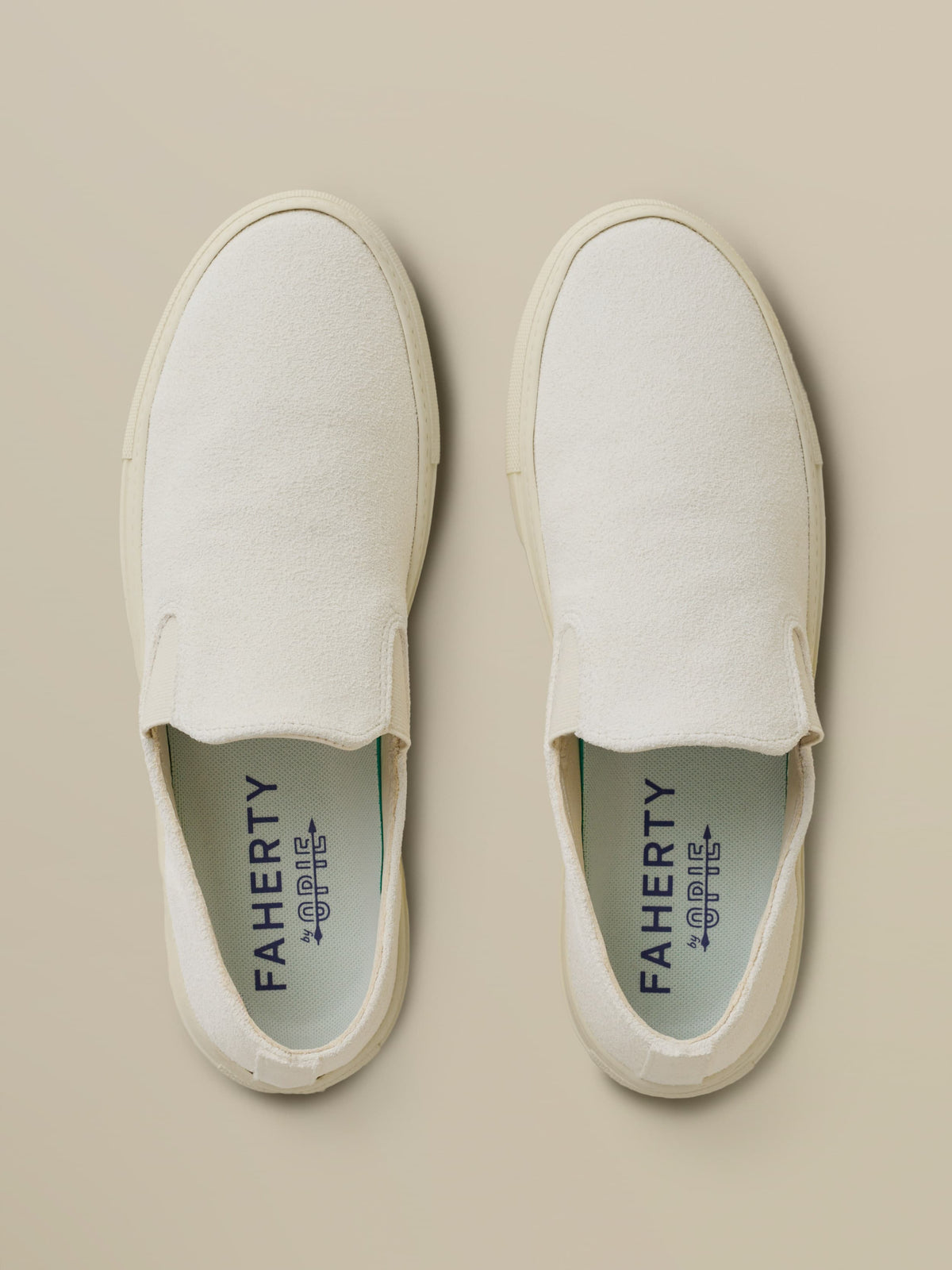 Faherty X Opie Way Slip On Sneaker - Off White