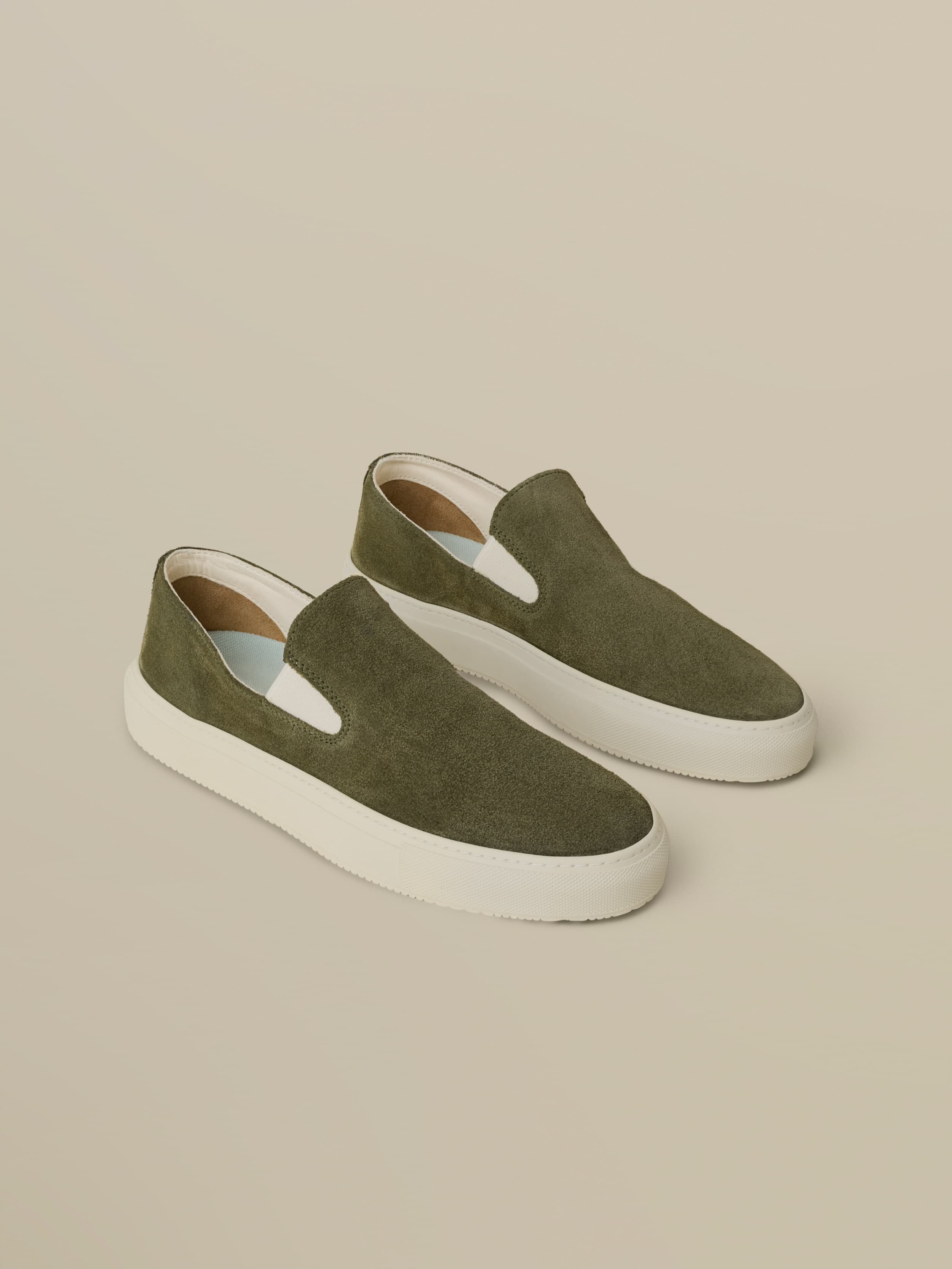 Faherty X Opie Way Slip On Sneaker - Olive