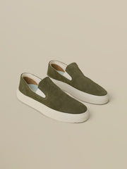 Faherty X Opie Way Slip On Sneaker - Olive