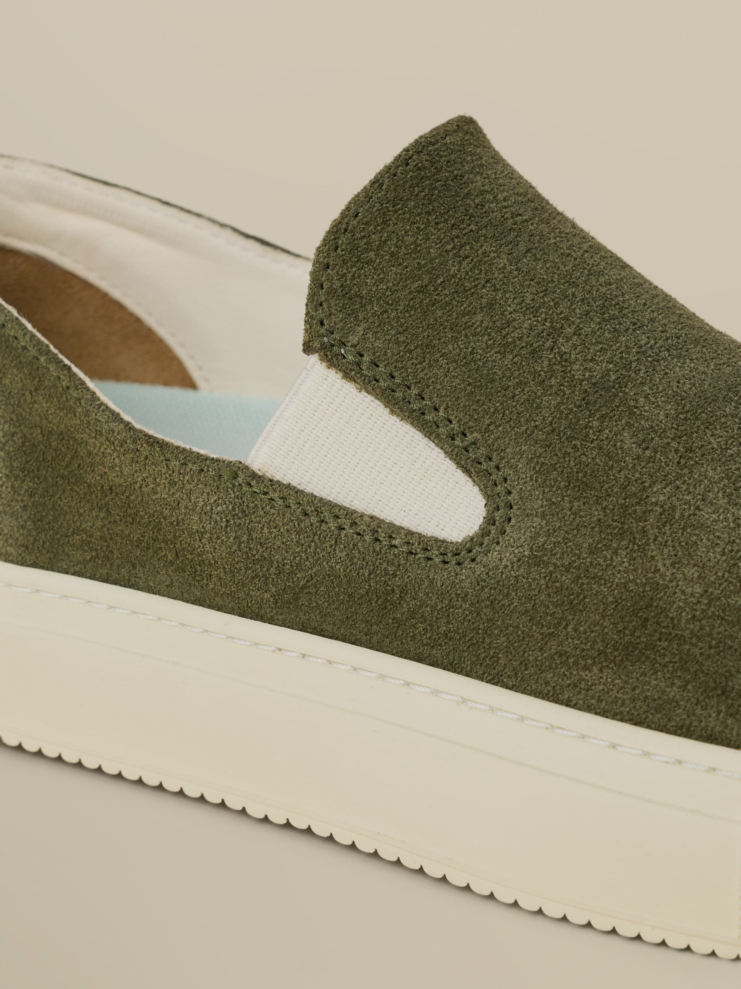 Faherty X Opie Way Slip On Sneaker - Olive