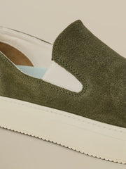 Faherty X Opie Way Slip On Sneaker - Olive