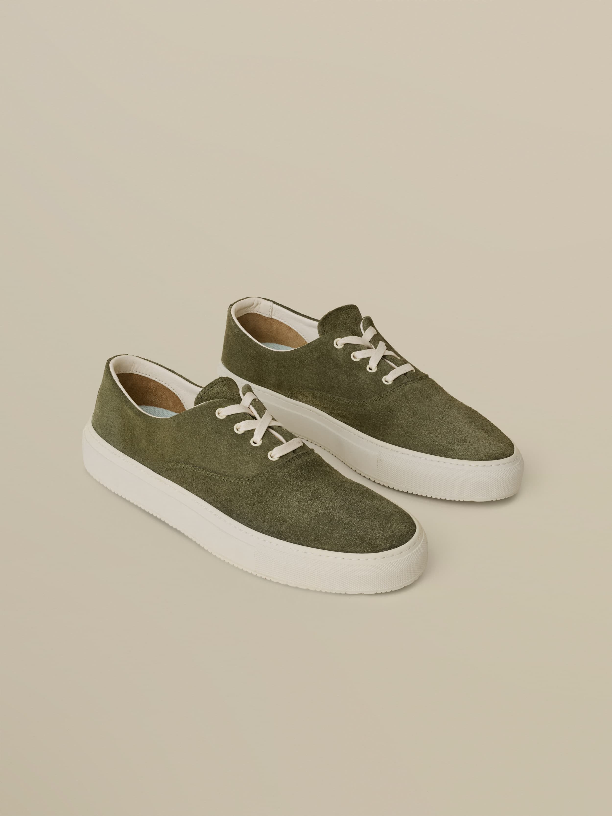 Faherty X Opie Way Deck Sneaker - Olive
