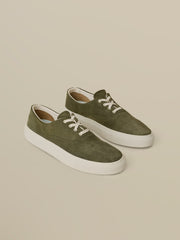 Faherty X Opie Way Deck Sneaker - Olive