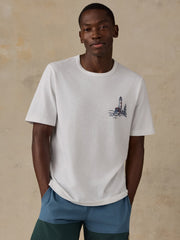 Faherty x Parks Project Great Lakes Short-Sleeve Sunwashed Regenerative Tee - White