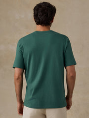 Faherty x Parks Project Rocky Mountains Short-Sleeve Sunwashed Regenerative Tee - Forest