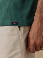 Faherty x Parks Project Rocky Mountains Short-Sleeve Sunwashed Regenerative Tee - Forest