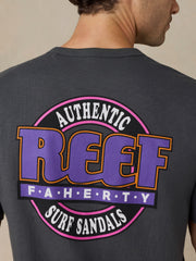 Faherty x REEF Sunwashed Graphic Tee - Graphite