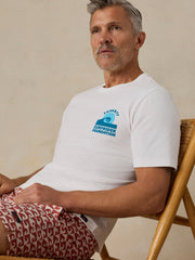 Faherty x Surfrider Sunwashed Regenerative Tee - White