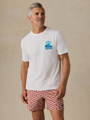 Faherty x Surfrider Sunwashed Regenerative Tee - White