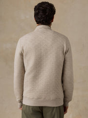 Epic Quilted Fleece Pullover - Oatmeal Melange
