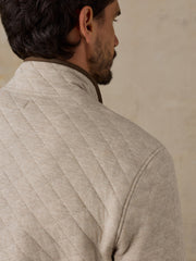 Epic Quilted Fleece Pullover - Oatmeal Melange