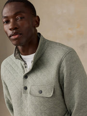 Epic Quilted Fleece Pullover - Pine Rock Heather