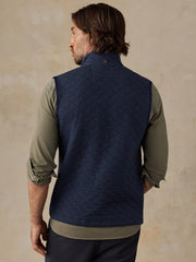 Epic Quilted Fleece Vest - Navy Melange