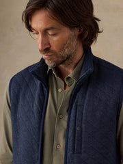 Epic Quilted Fleece Vest - Navy Melange